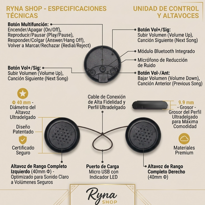 Ryna Shop – Auriculares con Banda para Dormir para Niños